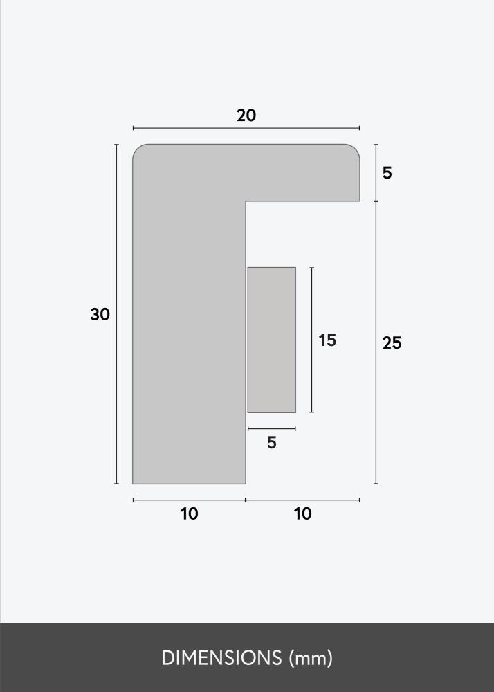 BGA Doboz keret Akrilüveg Fekete 50x100 cm