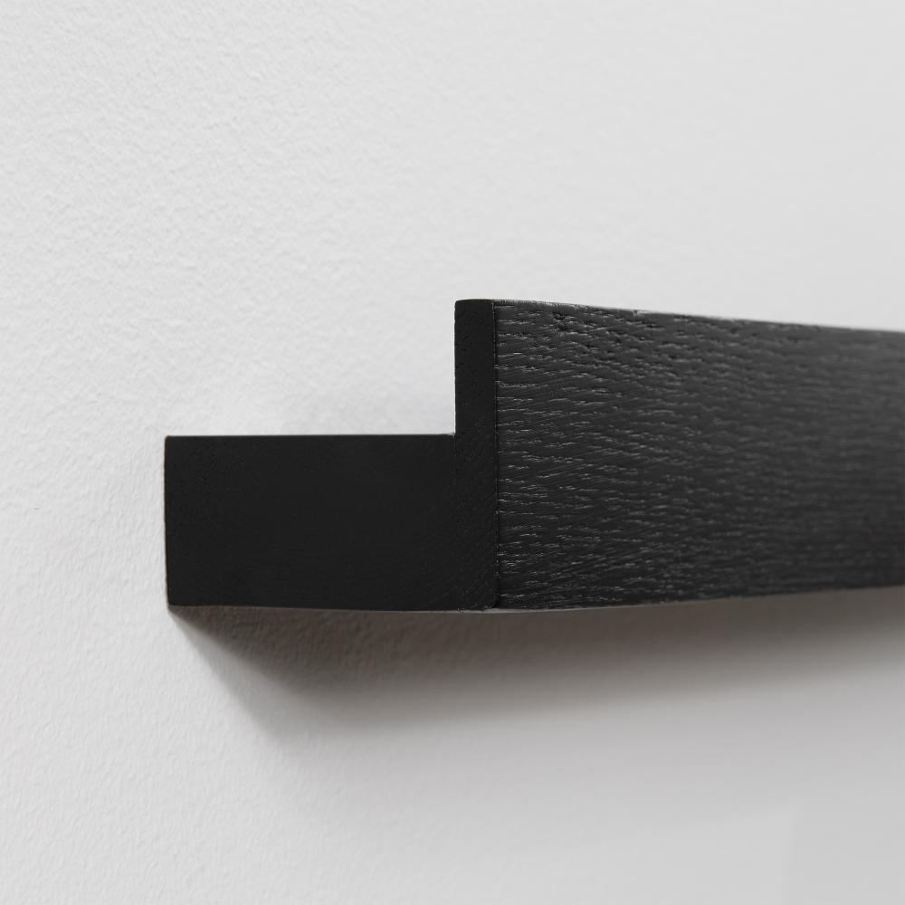 Mágnes Shelf Black Painted Oak 40 cm