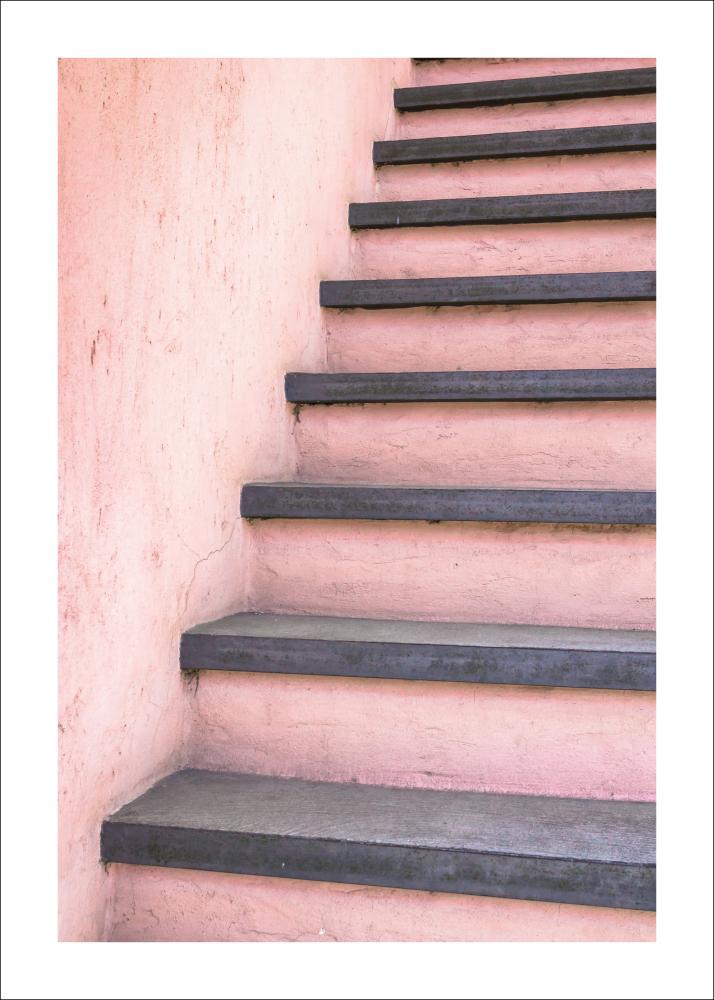 Pink stairs Poszter