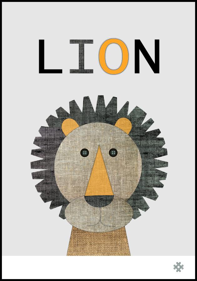 Fabric lion Poszter