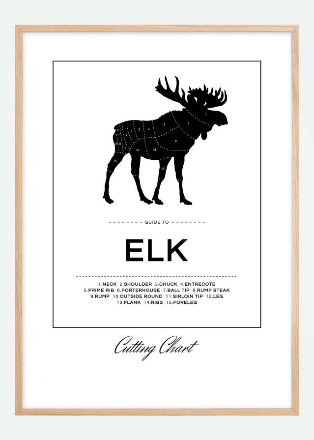 Elk Cut Chart Poszter