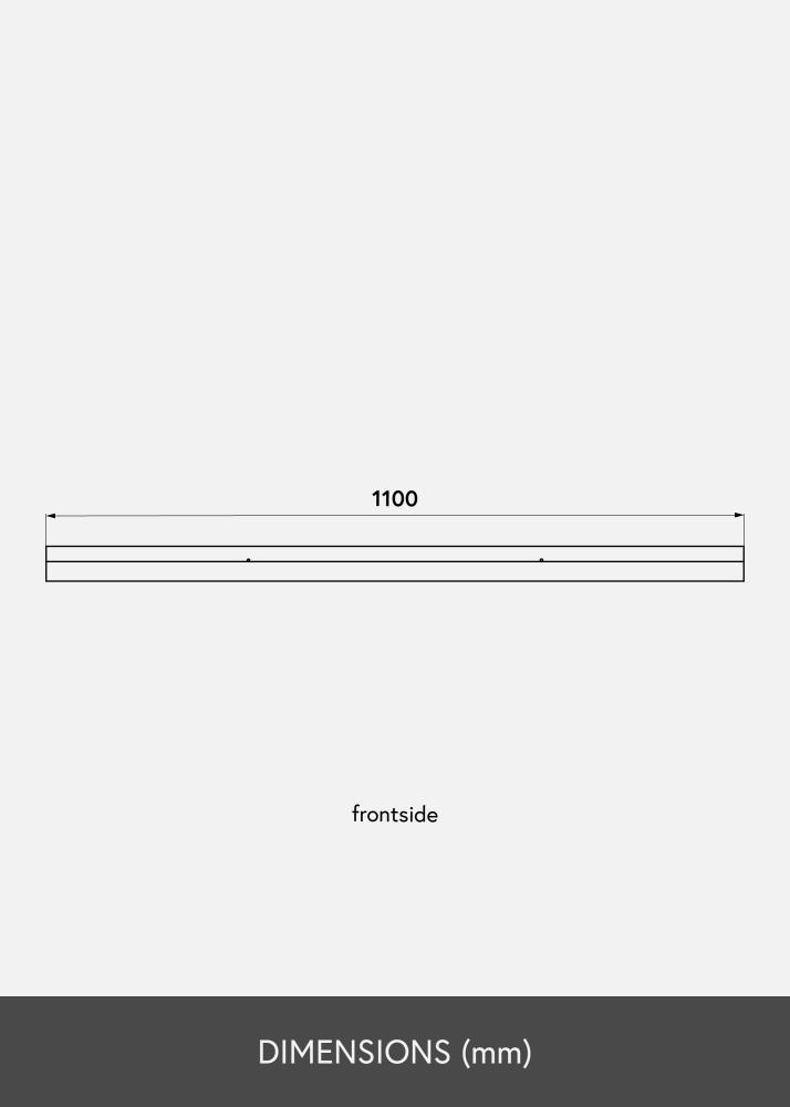 Kép polc Fekete 110 cm