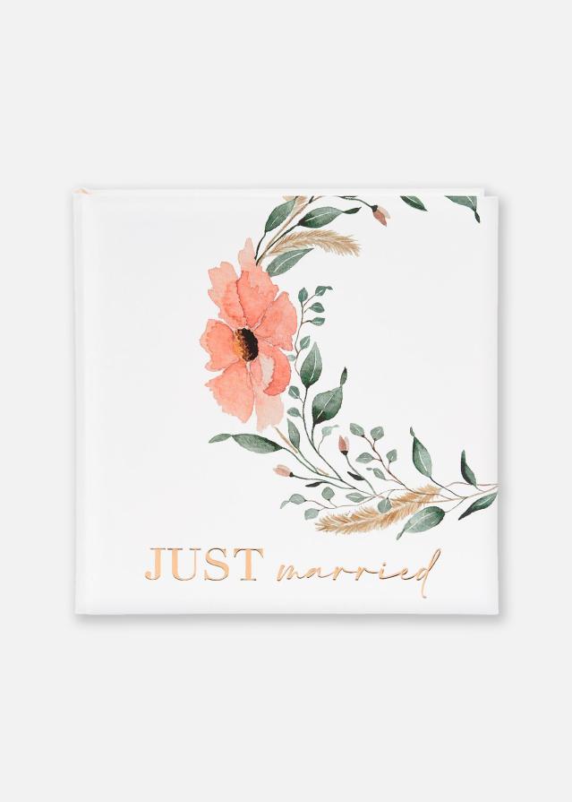 Just married Esküvői album - 30x31 cm (60 Fehérek Oldalak / 30 lap)