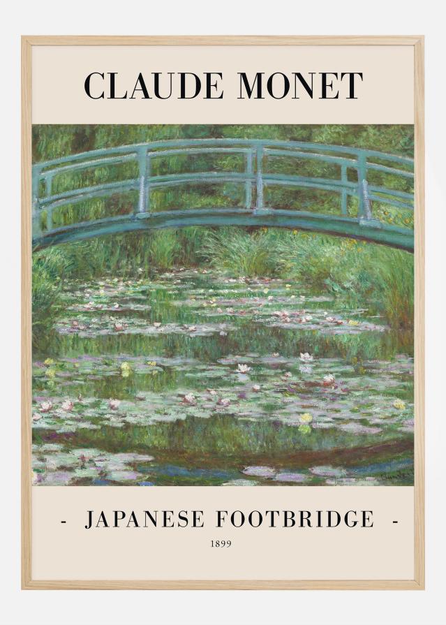 Claude Monet -Japanese Footbridge 1899 Poszter