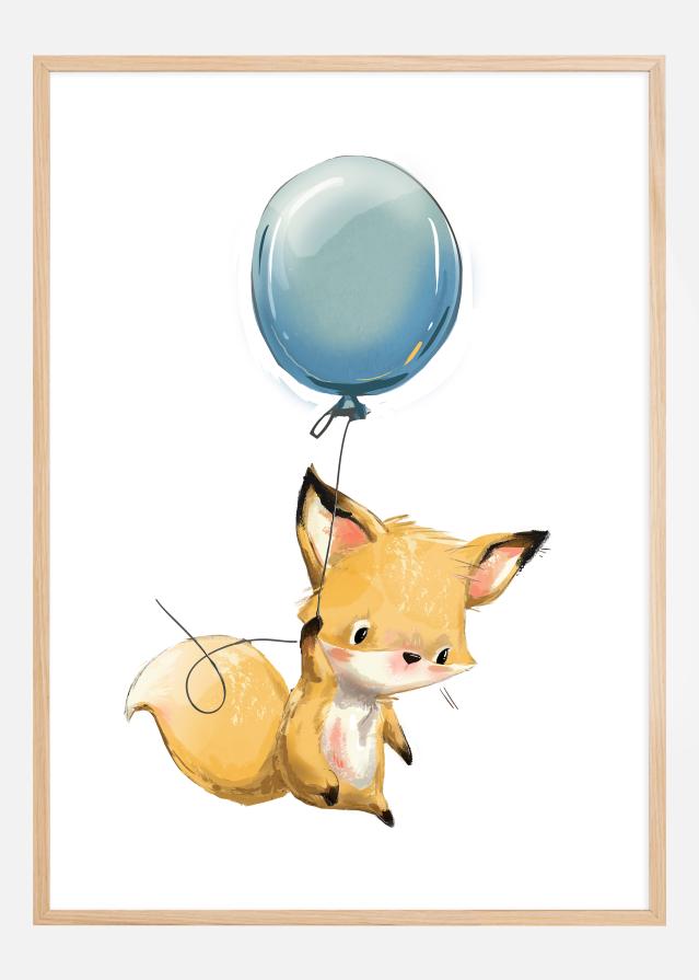 Fox Balloon Poszter