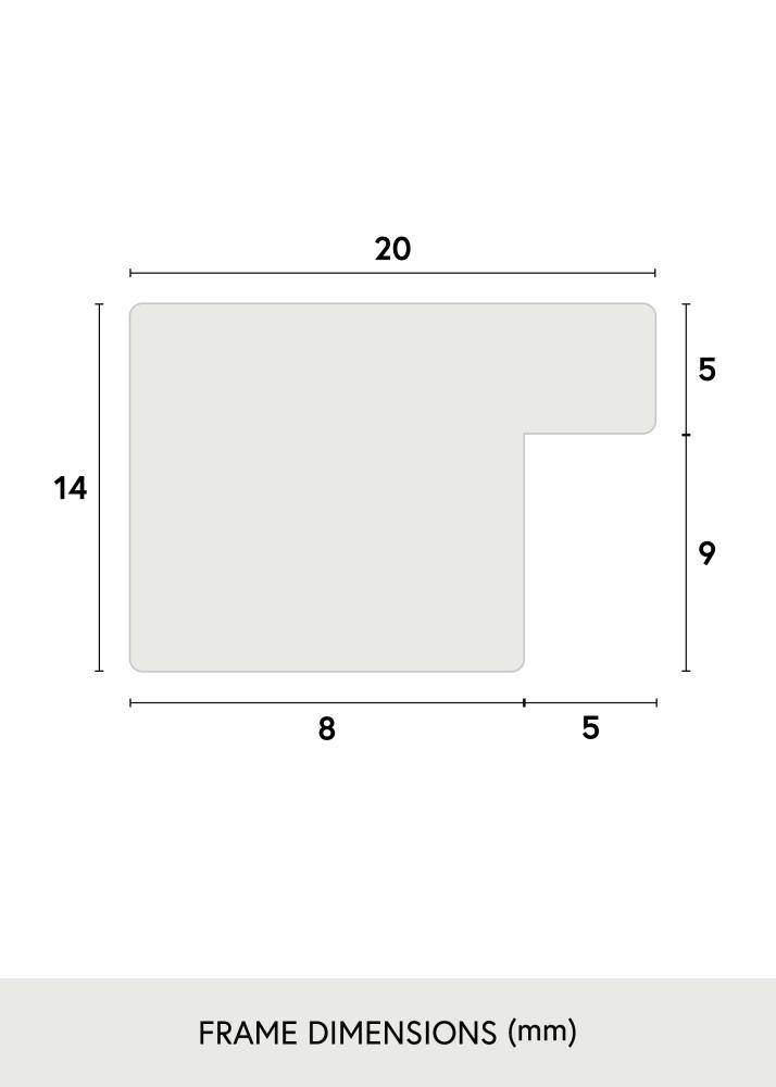 Keret BGA Classic Akrilüveg Fekete 42x59,4 cm (A2)