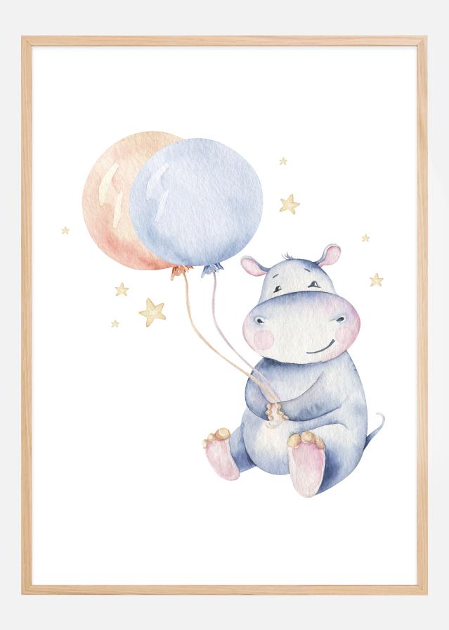 Hippo Balloon Poszter