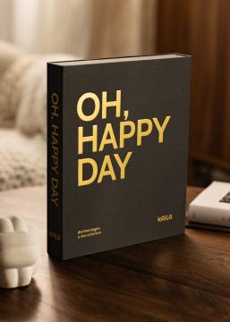 KAILA OH HAPPY DAY Black - Coffee Table Photo Album (60 Feketék Oldalak)