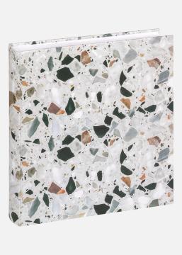 Terrazzo stone Album Fekete - 28x29 cm (60 Fehérek Oldalak / 30 lap)