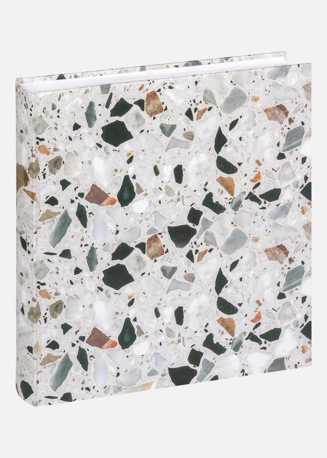 Terrazzo stone Album Fekete - 28x29 cm (60 Fehérek Oldalak / 30 lap)