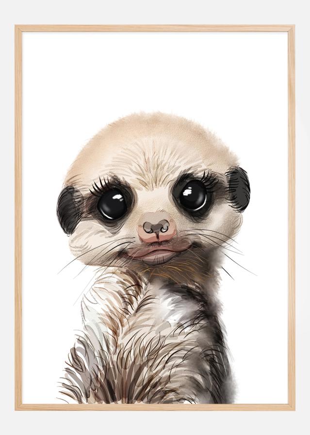 Meerkat Watercolor Poszter