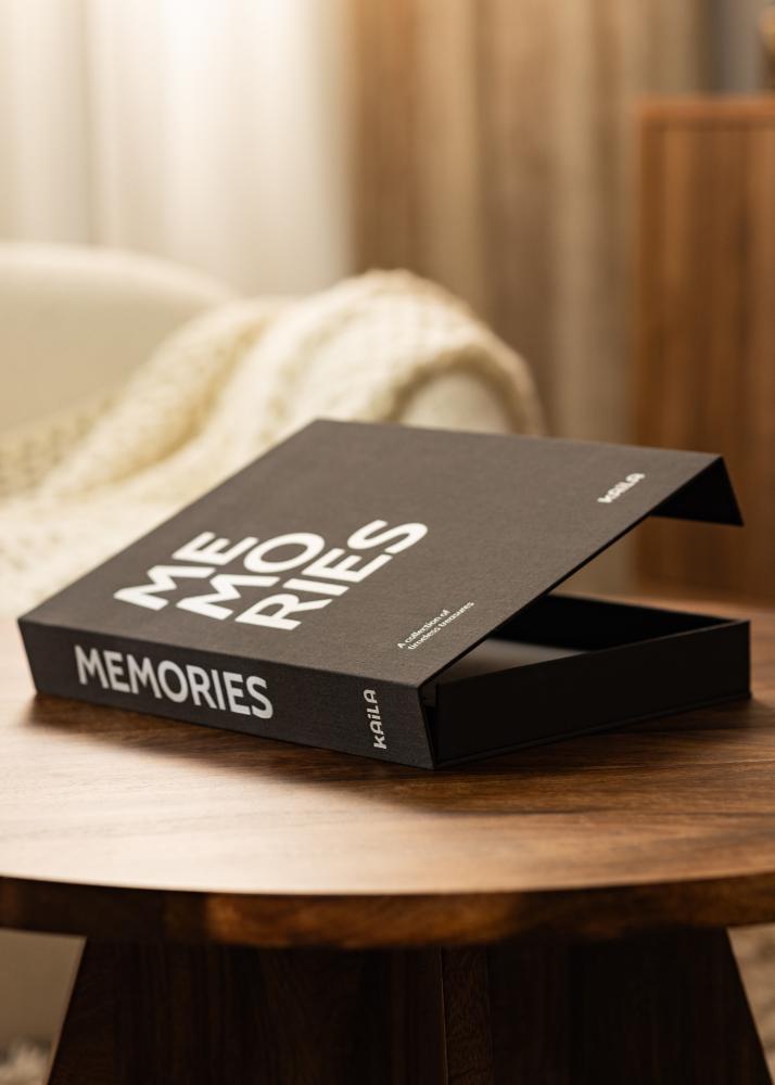 KAILA MEMORIES Black/White - Coffee Table Photo Album (60 Feketék oldal)