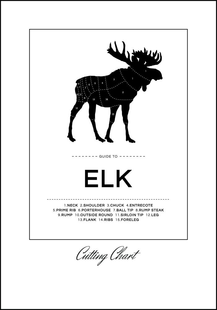 Elk Cut Chart Poszter