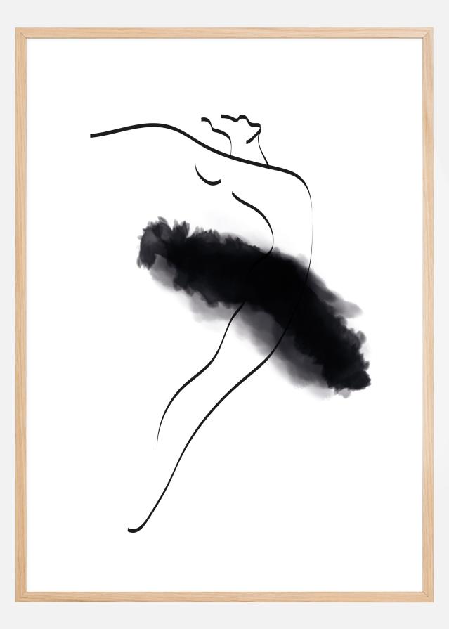 Ballerina Thin Lines Poszter