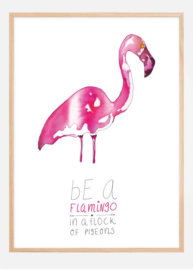 Be a flamingo Poszter