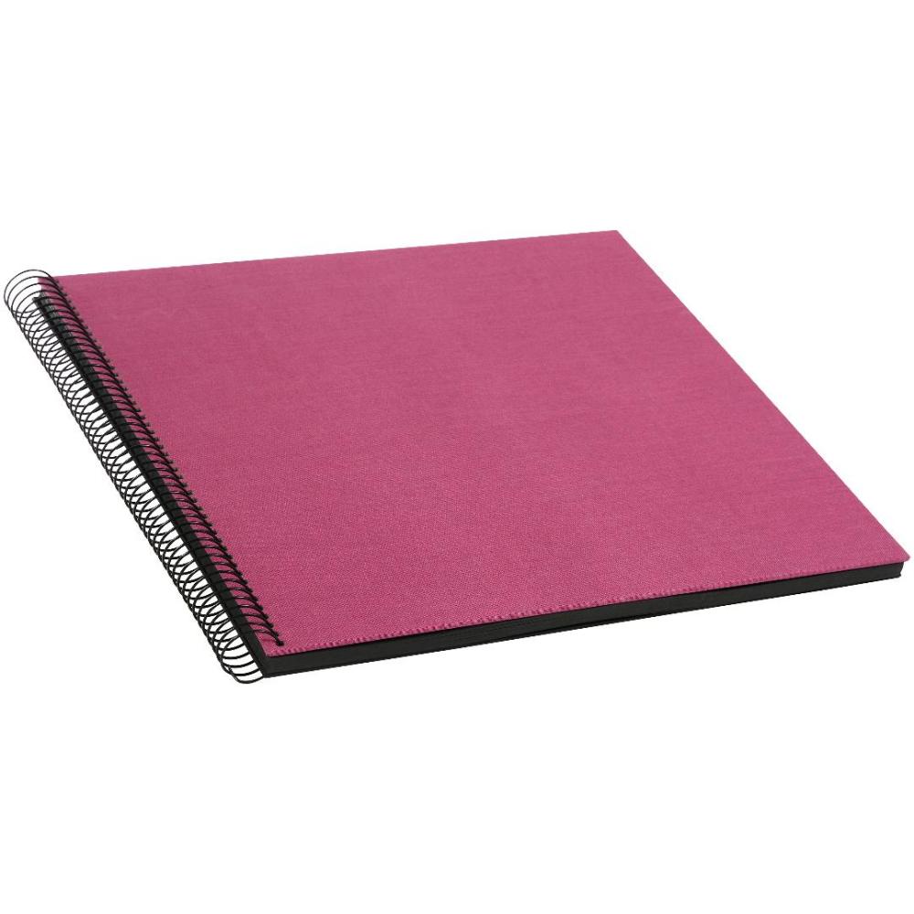 Bella Vista Spirál album Fuchsia - 35x30 cm (40 Feketék Oldalak / 20 lap)