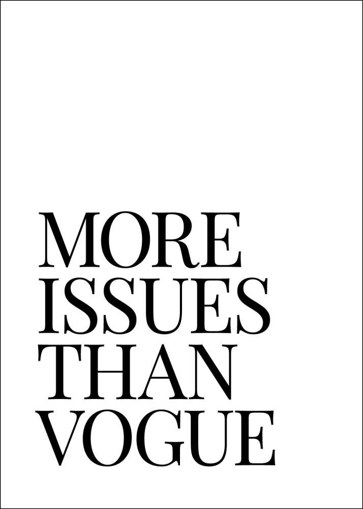 More Issues Than Vogue Poszter