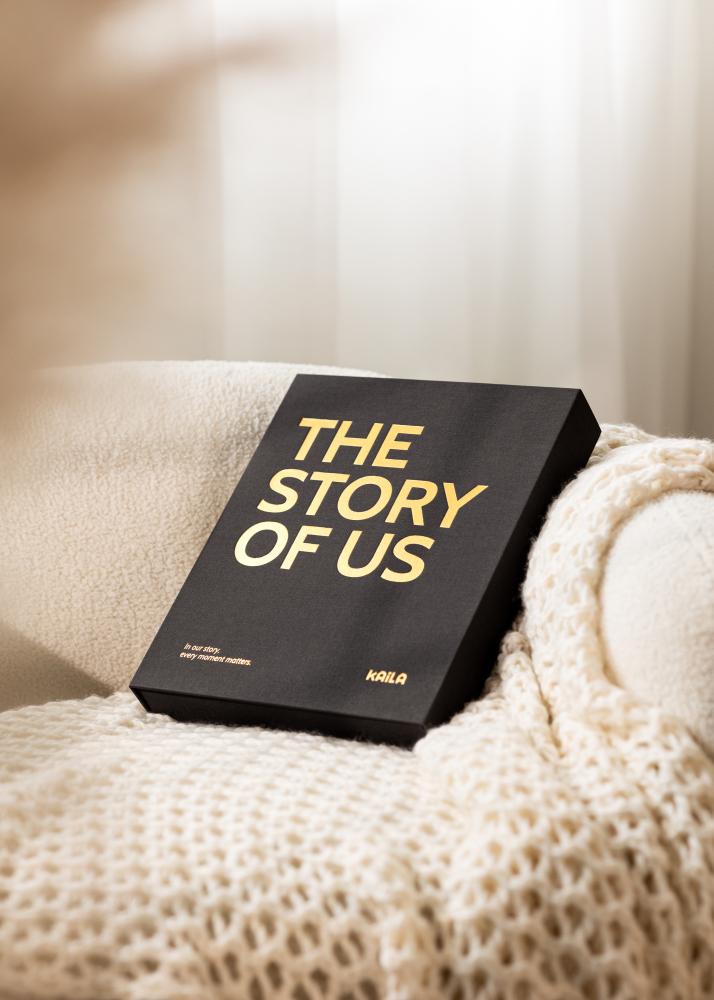 KAILA THE STORY OF US Creme - Coffee Table Photo Album (60 Feketék oldal)