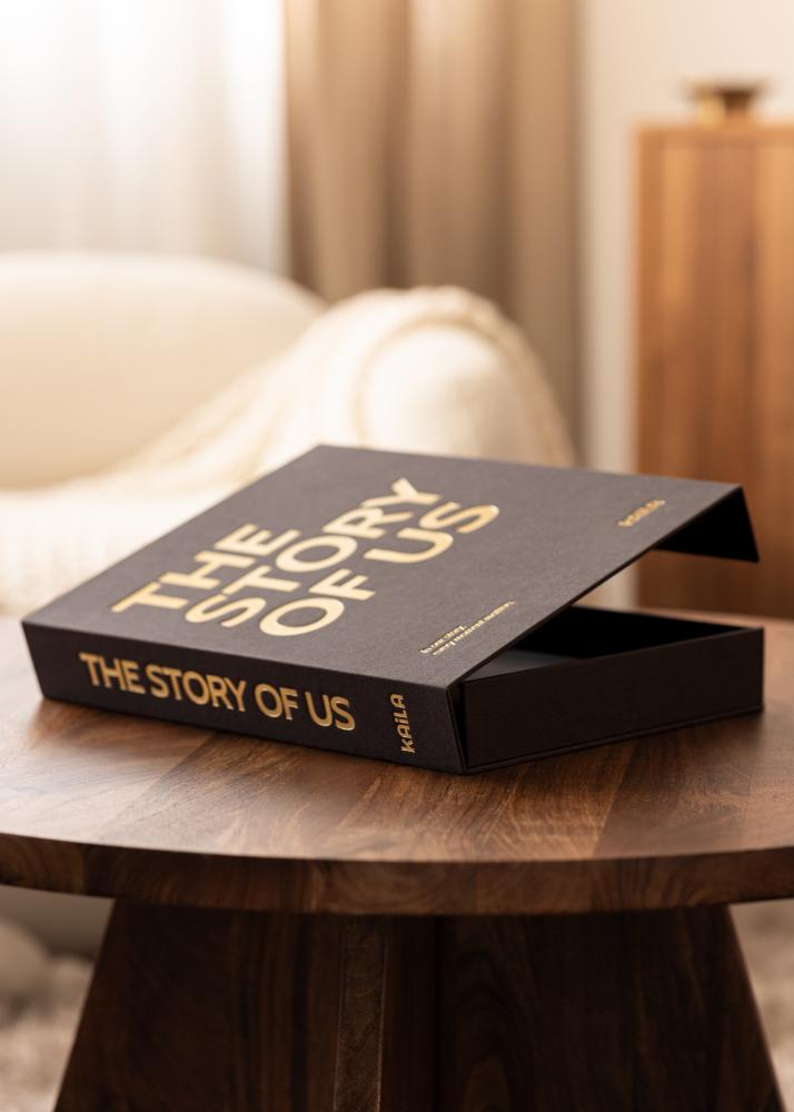 KAILA THE STORY OF US Creme - Coffee Table Photo Album (60 Feketék oldal)