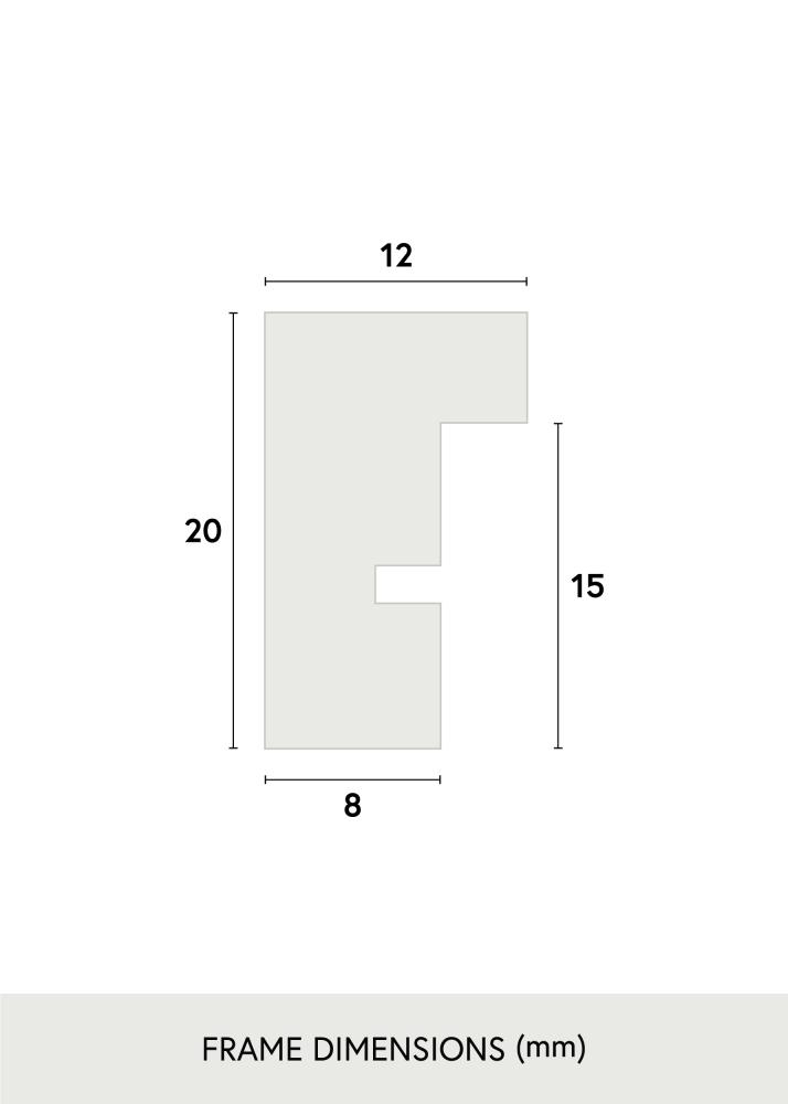 Keret E-Line Sárga 70x100 cm - Paszpartu Fekete 59,4x84 cm (A1)