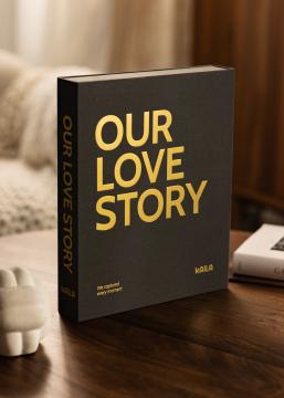 KAILA OUR LOVE STORY Black - Coffee Table Photo Album (60 Feketék oldal)