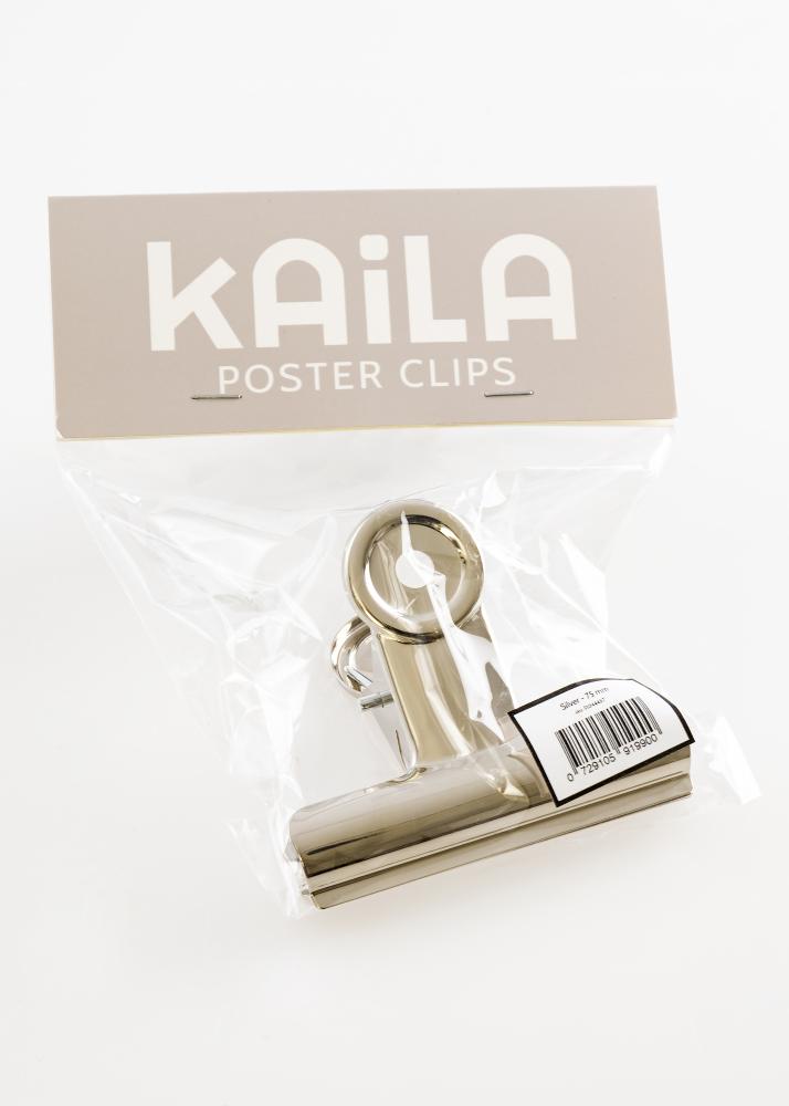 KAILA Poszter Clip Ezüst - 75 mm