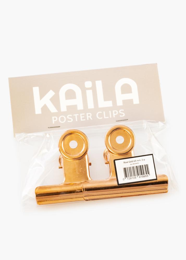 KAILA Poszter Clip Rose Gold 65 mm - 2-es csomag