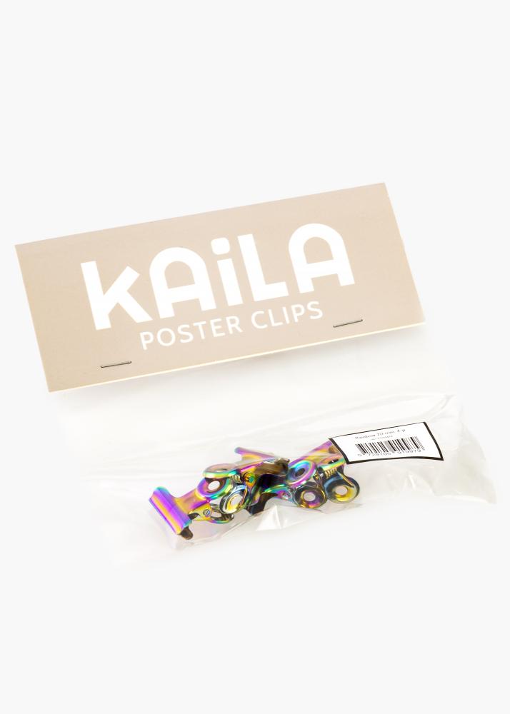 KAILA Poszter Clip Rainbow 20 mm - 4-es csomag