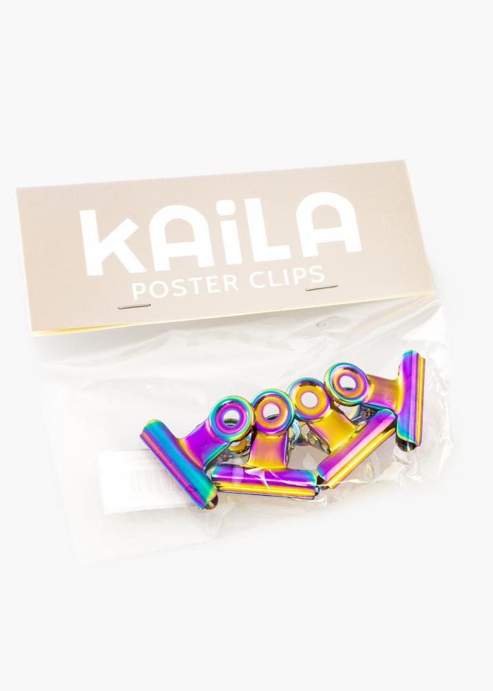 KAILA Poszter Clip Rainbow 30 mm - 4-es csomag