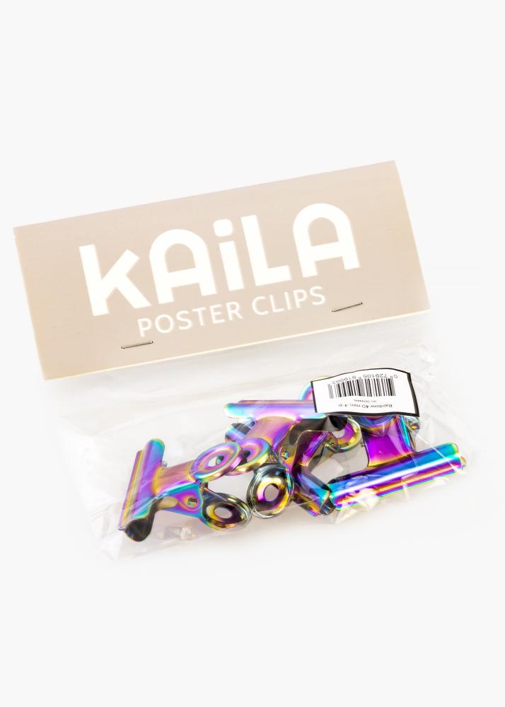 KAILA Poszter Clip Rainbow 40 mm - 4-es csomag