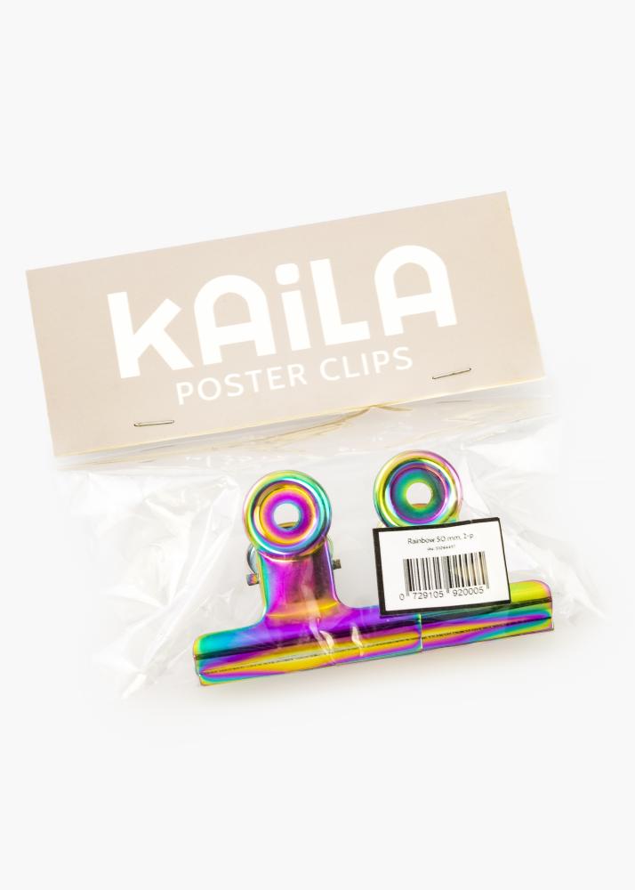 KAILA Poszter Clip Rainbow 50 mm - 2-es csomag