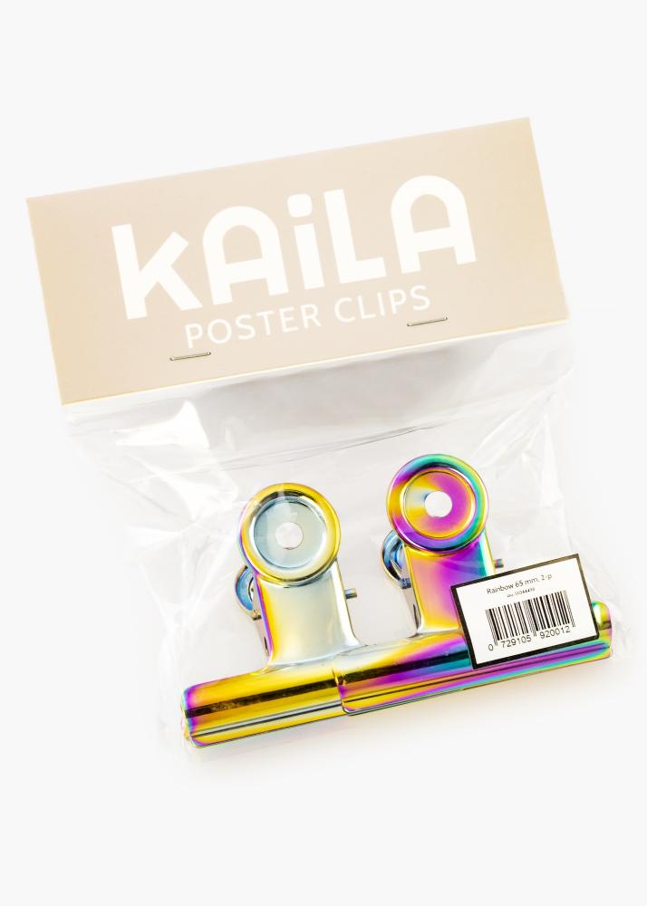 KAILA Poszter Clip Rainbow 65 mm - 2-es csomag