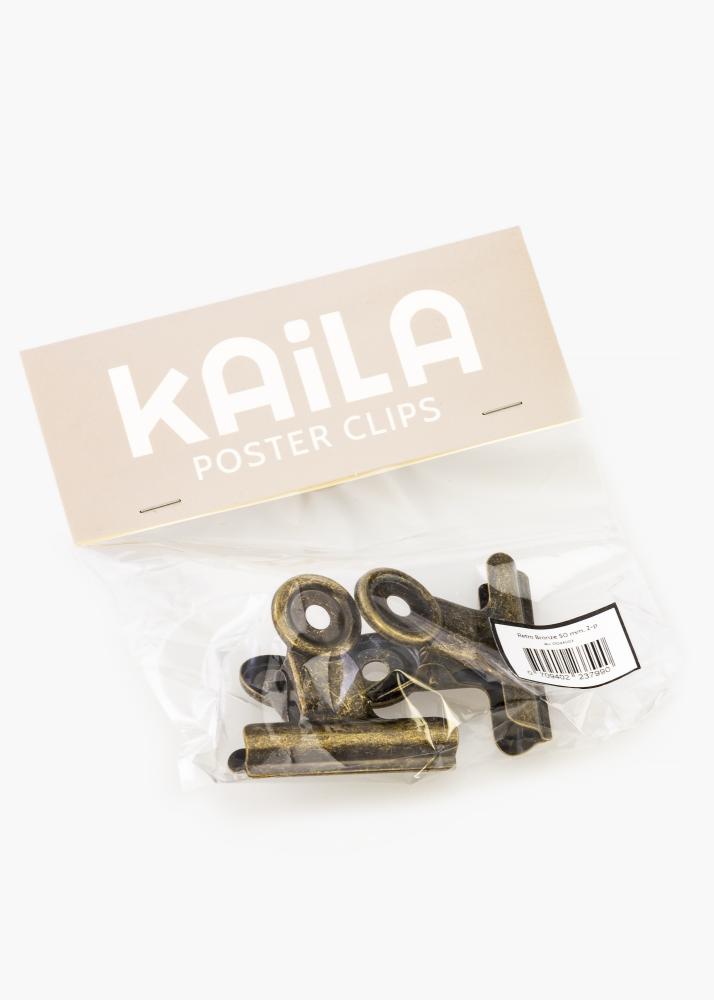 KAILA Poszter Clip Retró Bronze 50 mm - 2-es csomag