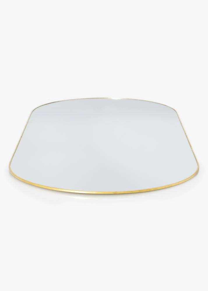 KAILA Ovális Mirror - Thin Brass 35x80 cm