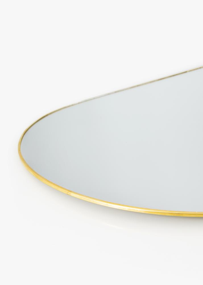 KAILA Ovális Mirror - Thin Brass 35x80 cm