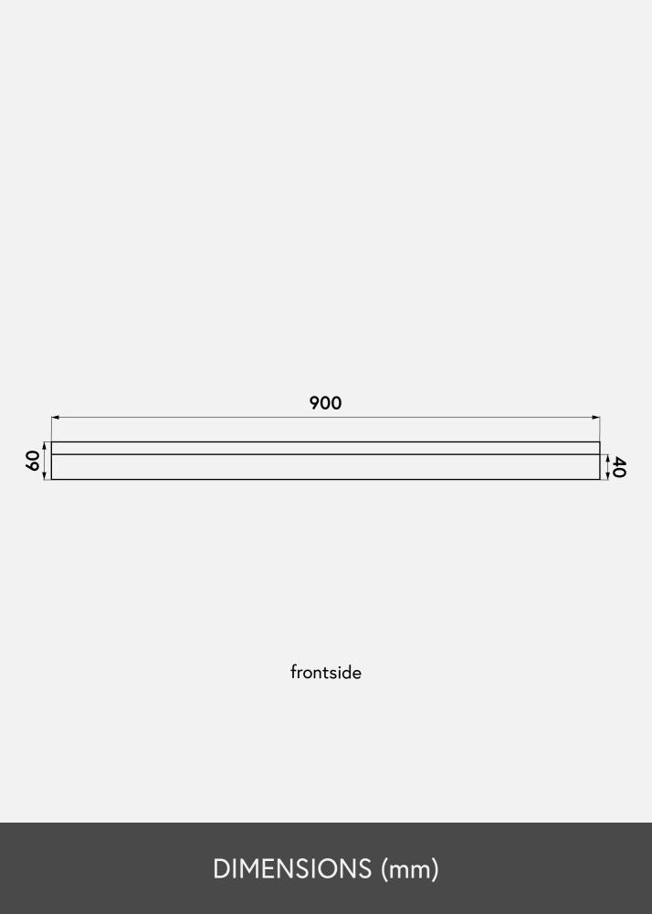 KAILA Kép polc Tölgy 90 cm