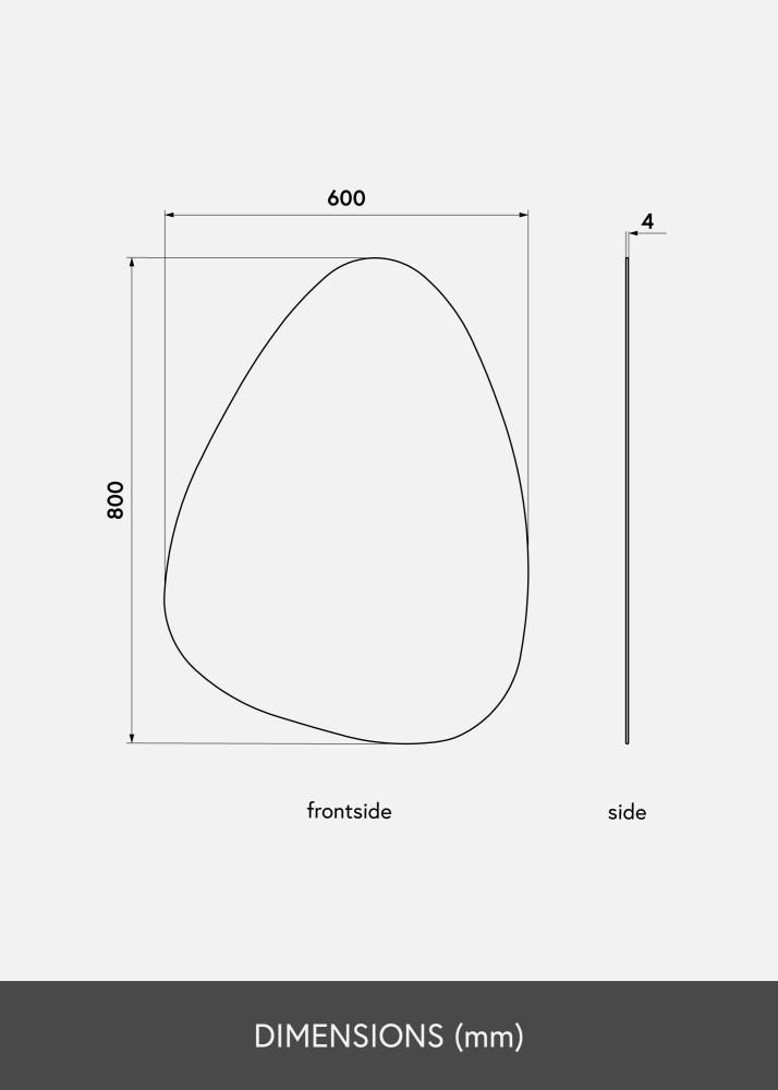 KAILA Tükör Shape I 60x80 cm