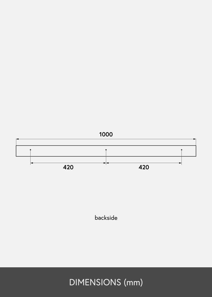 KAILA Kép polc Bambusz 100 cm