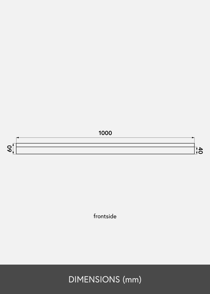 KAILA Kép polc Bambusz 100 cm