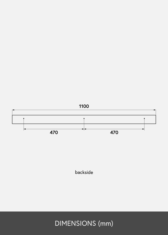 KAILA Kép polc Bambusz 110 cm