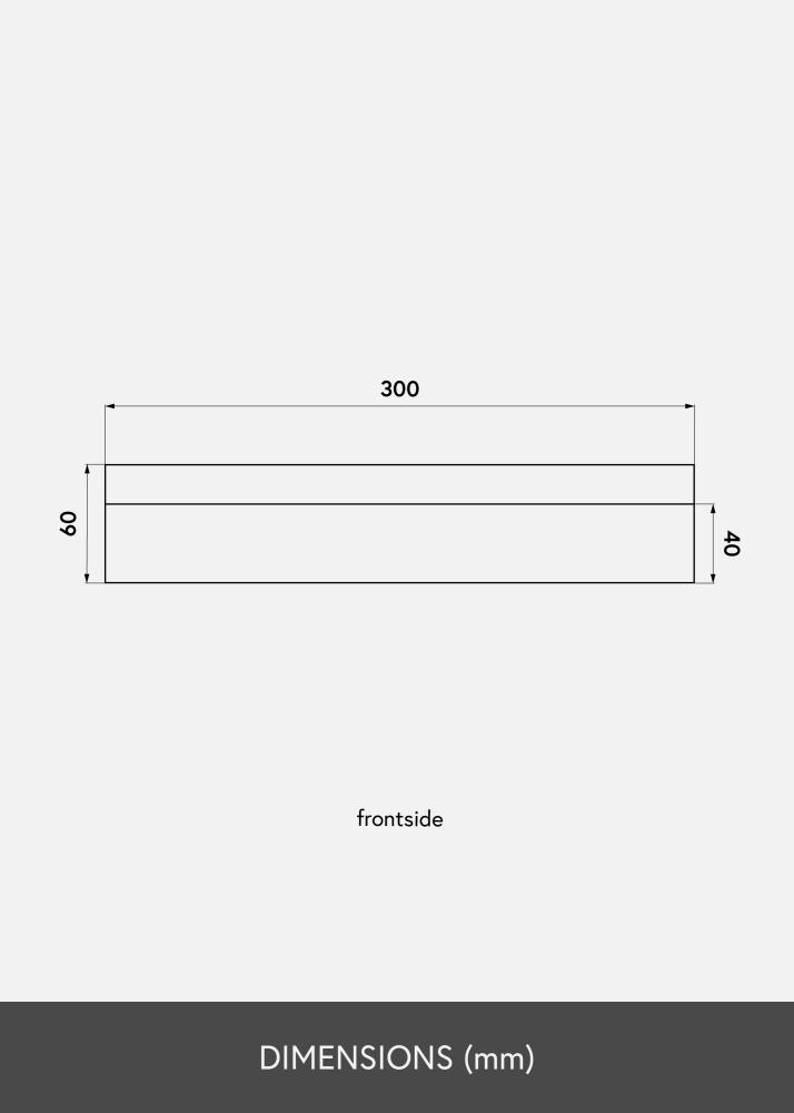 KAILA Kép polc Tölgy 30 cm