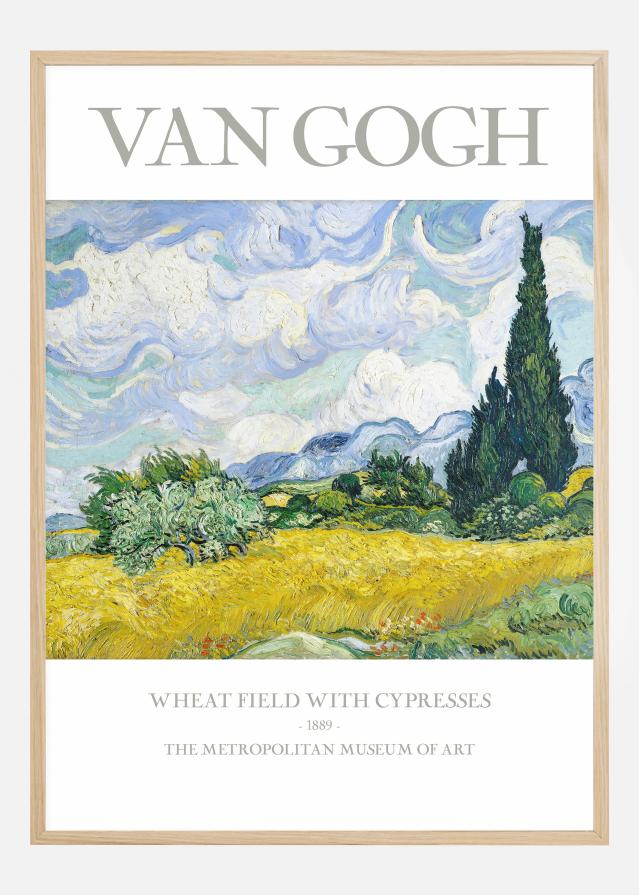 VAN GOGH - Wheat Field With Cypresses Poszter