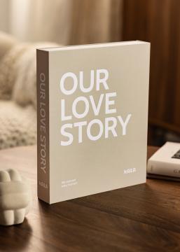 KAILA OUR LOVE STORY Grey - Coffee Table Photo Album (60 Feketék oldal)