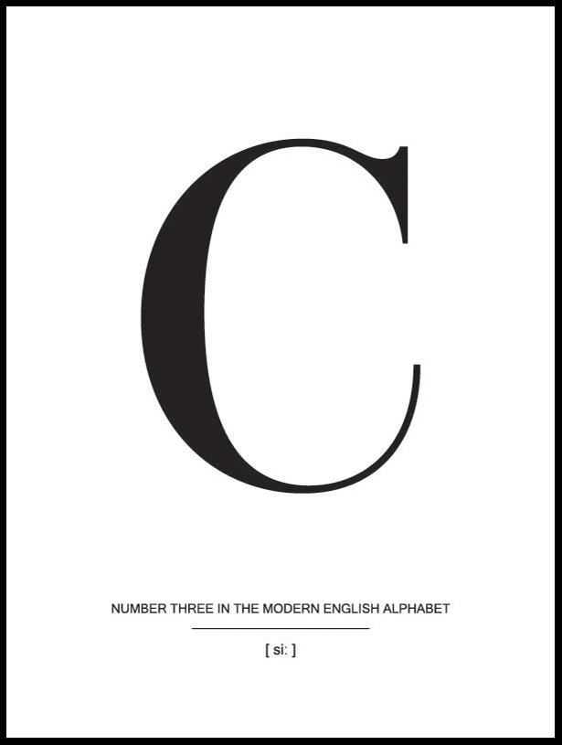 Letter C Poszter