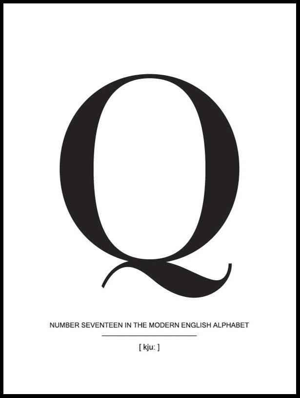 Letter Q Poszter