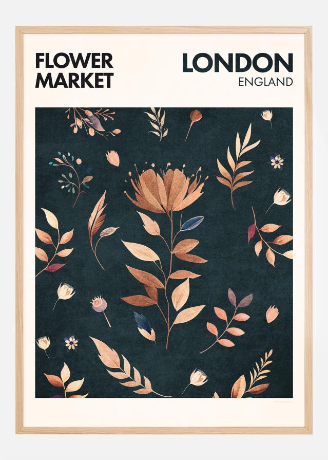 Flower Market - London Poszter