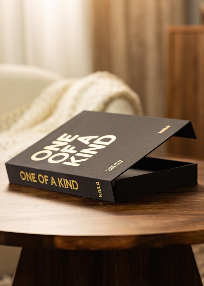 KAILA ONE OF A KIND Black - Coffee Table Photo Album (60 Feketék Oldalak)