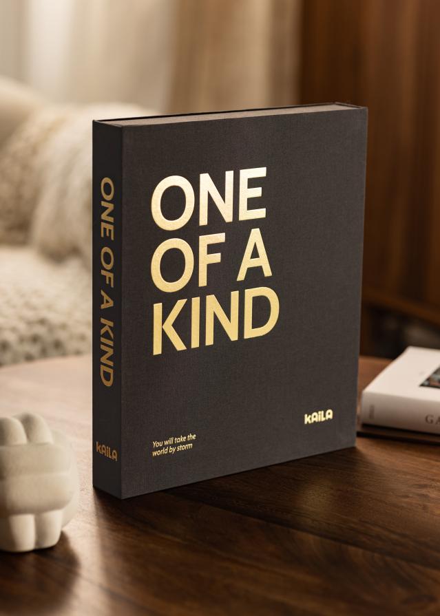 KAILA ONE OF A KIND Black - Coffee Table Photo Album (60 Feketék Oldalak)