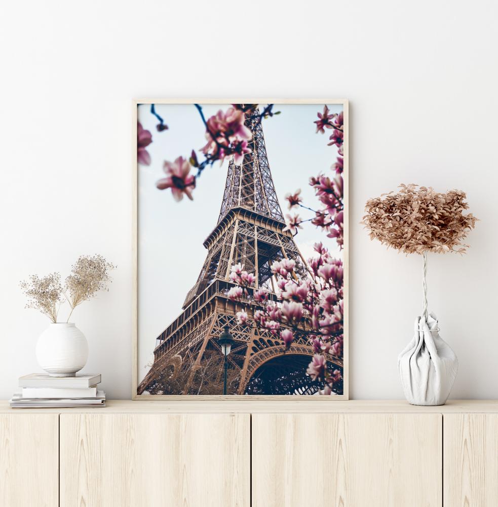 Eiffel Tower Blossoms Poszter