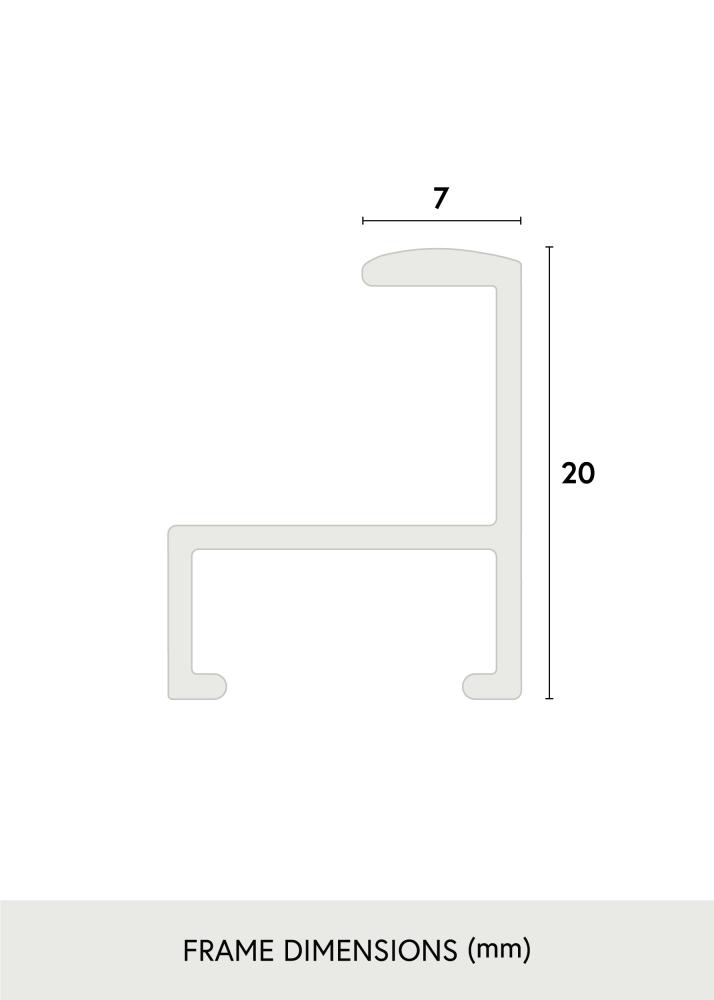 Tükör Minimális White 45x130 cm